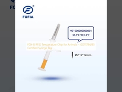 FDX-B RFID Temperatuur Chip voor Dieren – ISO11784/85 Gecertificeerde Spuit Tag