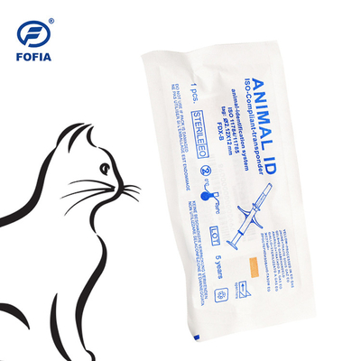 134khz Animal ID Tracking Microchip 2.12mm EM4305 LF Tag voor boerderij
