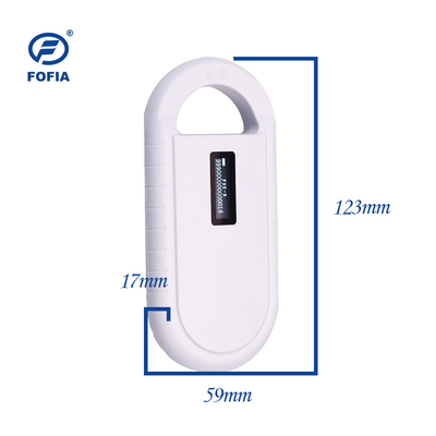 24/7 OLED Animal ID Microchip Scanner Reader 134.2KHz Met Engels Operatietaal