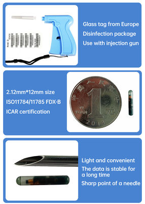 Een nieuwe generatie 2-in-1 implanteerbare identificatiemicrochip voor alle soorten dieren ZS005