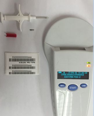 Dier ID Microchip voor Diergezondheid en Welzijn in Kitvorm met Barcode Labels en Gesteriliseerde Verpakkingszak