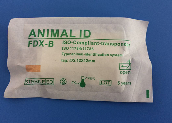 Dierlijke identiteitskaart-de Normmicrochip van ISO van de Microchipnaald 134.2khz met Injecteurs Injecteerbare Transponders
