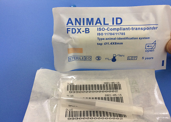 Huisdier/Katten/Hondiso de Identificatie van de Transpondermicrochip met 3 Stickers Injecteerbare Transponders