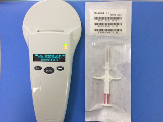 ISO-Scanner Drie van de Normrfid Microchip Knoop met de Opslag van 7000 Verslagengegevens