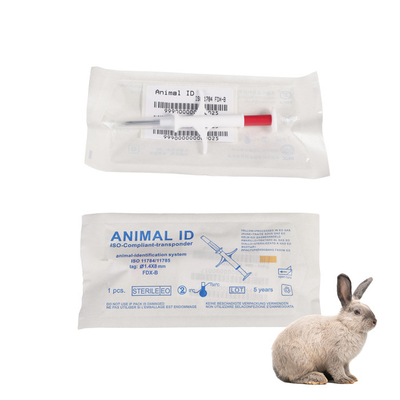134.2Khz de Microchipspuiten van identiteitskaart van RFID Dierlijke met 1.4*8mm Bioglass Markeringen voor Huisdier Injecteerbare Transponders