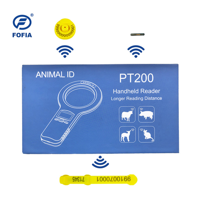 24/7 OLED witte dier microchip scanner met ingebouwde Buzzer RFID Reader Handheld