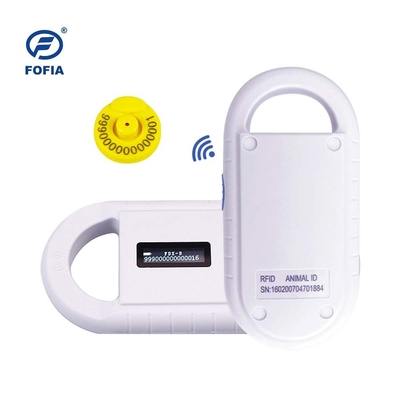 24/7 OLED witte dier microchip scanner met ingebouwde Buzzer RFID Reader Handheld