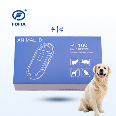 Lithiumbatterij aangedreven dier ID-lezer met gegevensopslag Pet Chip ID64 Universal Microchip Scanner