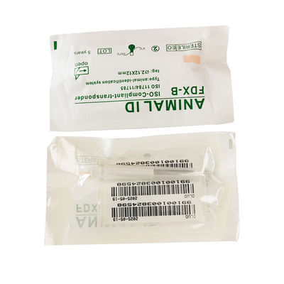 ISO11784/5 FDX-B 134.2KHz Implanteerbare microchip voor dieridentificatie met 2.12*12mm Bio Glass Tag