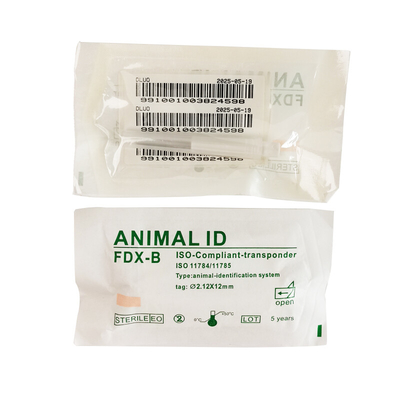 ISO Transponder microchip met unieke gegevensbeveiliging voor identificatie van dieren gevonden
