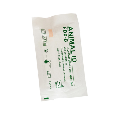 R/W standaard ISO 11784/5 FDX-B ISO-identificatie-microchip in witte spuit voor dieridentificatie