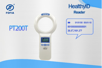 PT280T Animal Microchip Scanner voor ISO11784/5 microchips en FOFIA HT001 Temperatuurchip