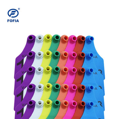 RFID-oormerk met visueel ontwerp, laserprintondersteuning 134,2 kHz, geel of andere, hoge klanttevredenheidsgarantie