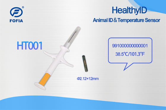 134.2Khz FDX-B Microchip 2.12*12 1.4*8mm Veeteelt Microchip voor Dieren Identificatie