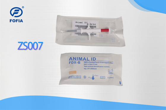 134.2Khz FDX-B Microchip 2.12*12 1.4*8mm Veeteelt Microchip voor Dieren Identificatie
