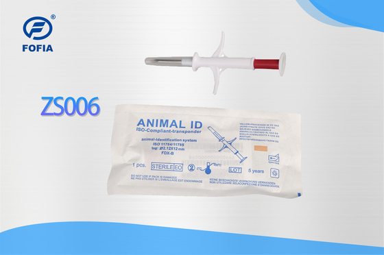 134.2Khz FDX-B Microchip 2.12*12 1.4*8mm Veeteelt Microchip voor Dieren Identificatie