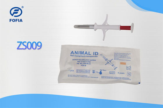 Fofia 2026 Hot Selling RFID 134.2 kHz Dier ID Microchip Integreren Type Oormerk ZS009 Waterdicht voor Vee Huisdier Injectie