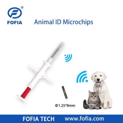 Fofia 2026 Hot Selling RFID 134.2 kHz Dier ID Microchip Integreren Type Oormerk ZS009 Waterdicht voor Vee Huisdier Injectie