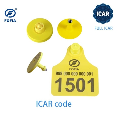 FULL ICAR Certified TPU Plastic Tamper proof Bovine Ear Tags 134.2khz RFID Oordopjes