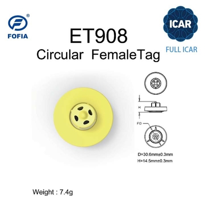 FULL ICAR ET908 Circulaire oorplaat voor dieridentificatie met ondersteuning voor BLE-lezer ISO11784/5 Ongedeelde ICAR-code
