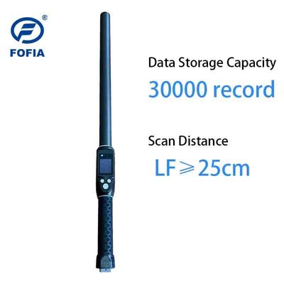 Langeafstands professionele vee RFID tag stick reader PT290 met OLED display data opslag voor ID chip lezen UHF / LF