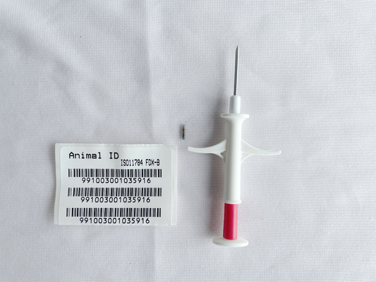 25°C tot 50°C Temperatuurbereik ISO 11784/5 FDX-B R/W Standard Animal ID Microchip voor besturingssysteem