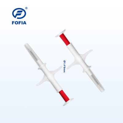 ICAR-gecertificeerde FOFIA ZS007 RFID 134,2 kHz dierlijke microchip met FDX/EM4305 chip IP67 waterdicht voor vee en huisdieren