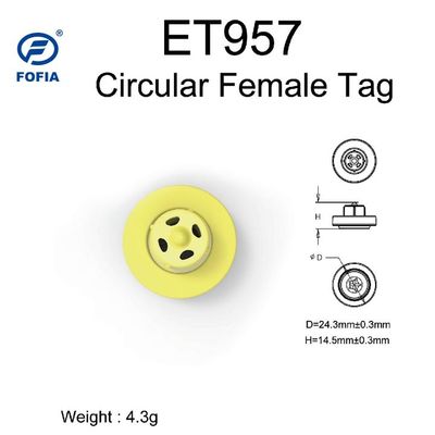 ICAR Certified 134.2kHz FDX-B RFID Electronic Ear Tag With 320N Tension For Livestock Identification And Animal Tracking