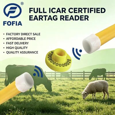 ICAR-gecertificeerde elektronische oordopjes voor vee die identificatie- en bewakingsoplossingen bieden voor het beheer van de boerderij