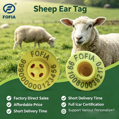 ICAR-gecertificeerde elektronische oorlabels voor geiten en schapen met ISO 11784/11785-conformiteit