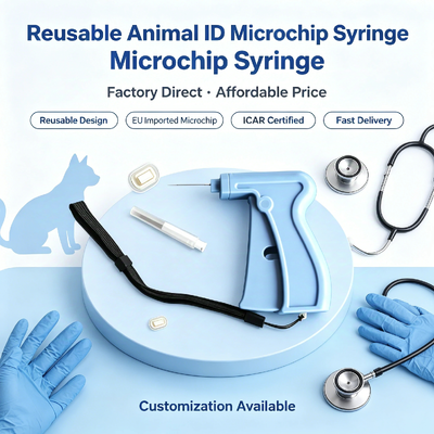 ISO11784/5 FDX-B 134.2KHz Implanteerbare microchip voor dieridentificatie met 2.12*12mm Bio Glass Tag