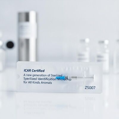 ICAR gecertificeerde gesteriliseerde spuit identificatie microchip met ISO11784/5 FDX-B standaard en EO gas sterilisatie voor dieren