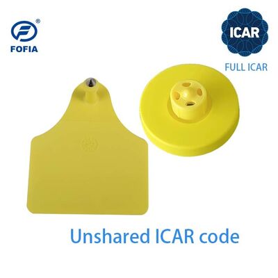 Laserprinten Farm HDX FDX-B Dier RFID Schapen Oormerknummer Met Qr-code VOLLEDIGE ICAR-certificering Oorbellen voor konijnen, geiten