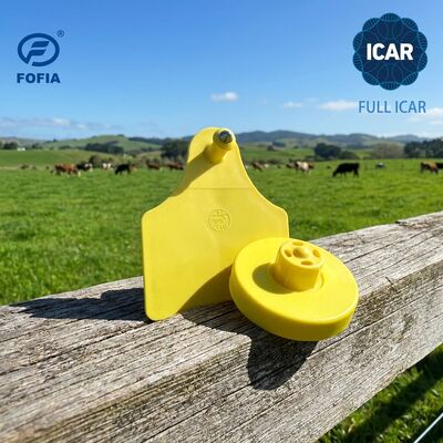 Volledige ICAR-certificering 134,2 kHz RFID-elektronisch oormerk voor identificatie van varkens-geiten-schapen