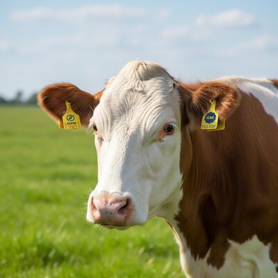 T921 Nieuw Fofia Geel Geit Oordopje Hoogwaardig RFID TPU Boerderij Beest Paard 1,5 Jaar Garantie