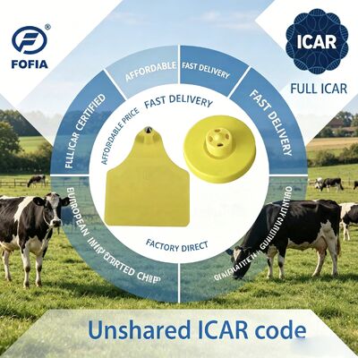 Anti-val waterdichte identificatie vee-tags RFID-tags voor runderen