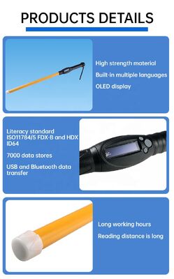 FOFIA Waterdicht PT280 RFID Reader 134.2kHz PVC Plastic NLIS Australië ICAR Goedgekeurde ID vee USB ISO 11784/5 10-20cm