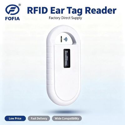 Handheld Plastic Animal Microchip RFID Card Reader PT160 134.2kHz OLED Screen USB Lithiumbatterie CE gecertificeerd ISO 11784/11785