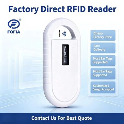 Handheld Animal Microchip RFID Card Reader PT160 134.2kHz OLED Screen USB Lithium Battery CE gecertificeerd ISO 11784/11785 Protocol