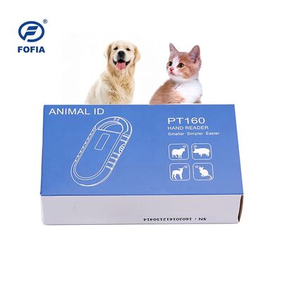 Handheld Animal Microchip RFID Card Reader PT160 134.2kHz OLED Screen USB Lithium Battery CE gecertificeerd ISO 11784/11785 Protocol
