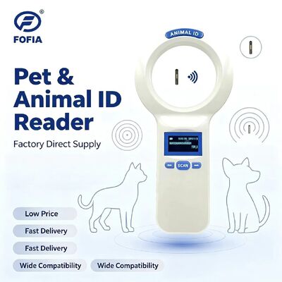 Waterdicht FOFIA PT200 RFID Handheld Reader 128x64 OLED Screen Long Distance Reading 10-20m ISO11784/5 Protocol