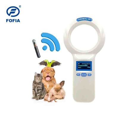 Waterdicht FOFIA PT200 RFID Handheld Reader 128x64 OLED Screen Long Distance Reading 10-20m ISO11784/5 Protocol