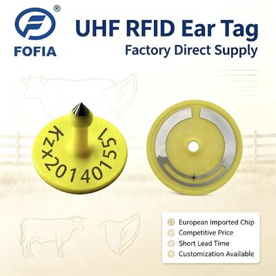 Fofia ICAR ET926 Waterdichte RFID TPU Dierlijke Oormerken FDX-B 134.2 Khz EM4305 Chips Vee Vee Varken Schapen