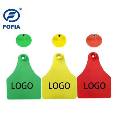FOFIA ET921 Plastic Cow Ear Tags Animal Tracking Laser Coding Diverse maten Runder Rinder Schaap Varken Boerderij Gebruik met nummer