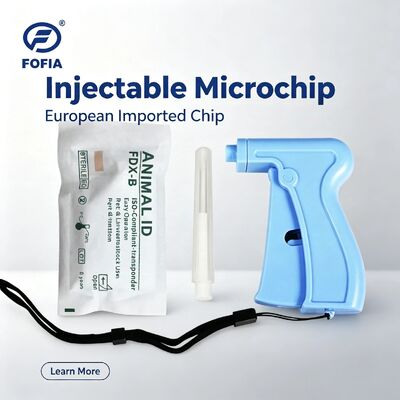 Fofia Hot Selling RFID Separate and Reusable 134.2kHz Animal ID Microchip ZS005 Waterdichte Pet Gebruik Injectie 1.5 Jaar Garantie