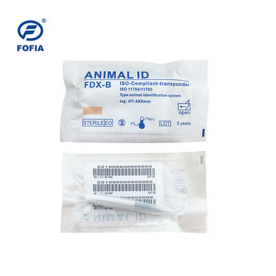 Fofia 2026 Nieuwe hot selling RFID 134.2kHz Hond Animal ID Microchip Split Type Plastic ZS008 Waterdicht voor huisdierinspuiting