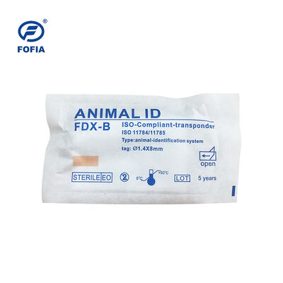 ICAR Gecertificeerde Fofia 2026 Nieuwe Hot Selling RFID 134.2kHz Hond Dier ID Microchip Split Type Plastic ZS008 Waterdicht voor Huisdier