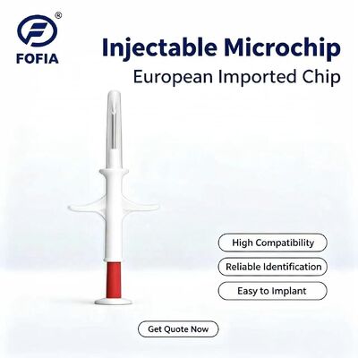 ICAR gecertificeerd FOFIA RFID 134,2kHz Animal Microchip FDX/EM4305 Chip IP67 Waterdicht voor huisdieren Plastic voor injectie