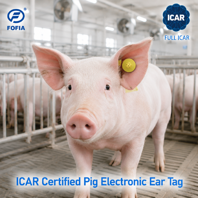 Fofia ET908 RFID Dierlijk Oormerk 134,2 KHz FDX-B Smart Livestock ID-tag met volledige ICAR