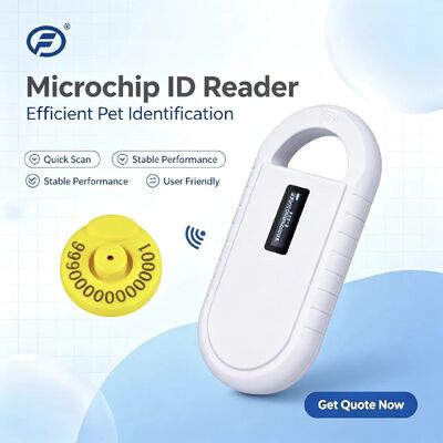 Fofia Handheld Plastic Animal Microchip RFID Kaartlezer PT160 134.2kHz OLED Scherm USB Lithium Batterij CE Gecertificeerd ISO 5-10cm
